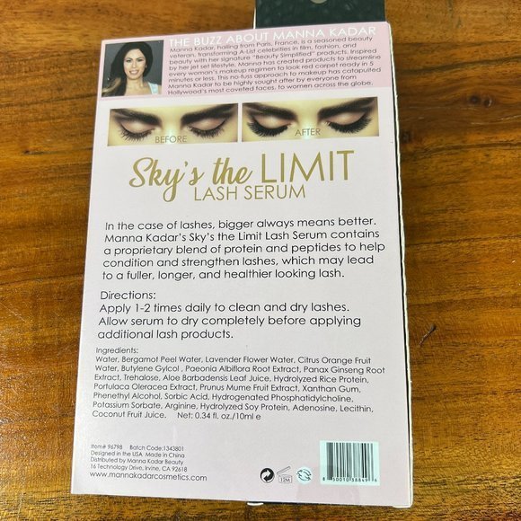 NWB MANNA KADAR Beauty Simplified‎ Sky's The Limit Lash Serum - Picture 2 of 3